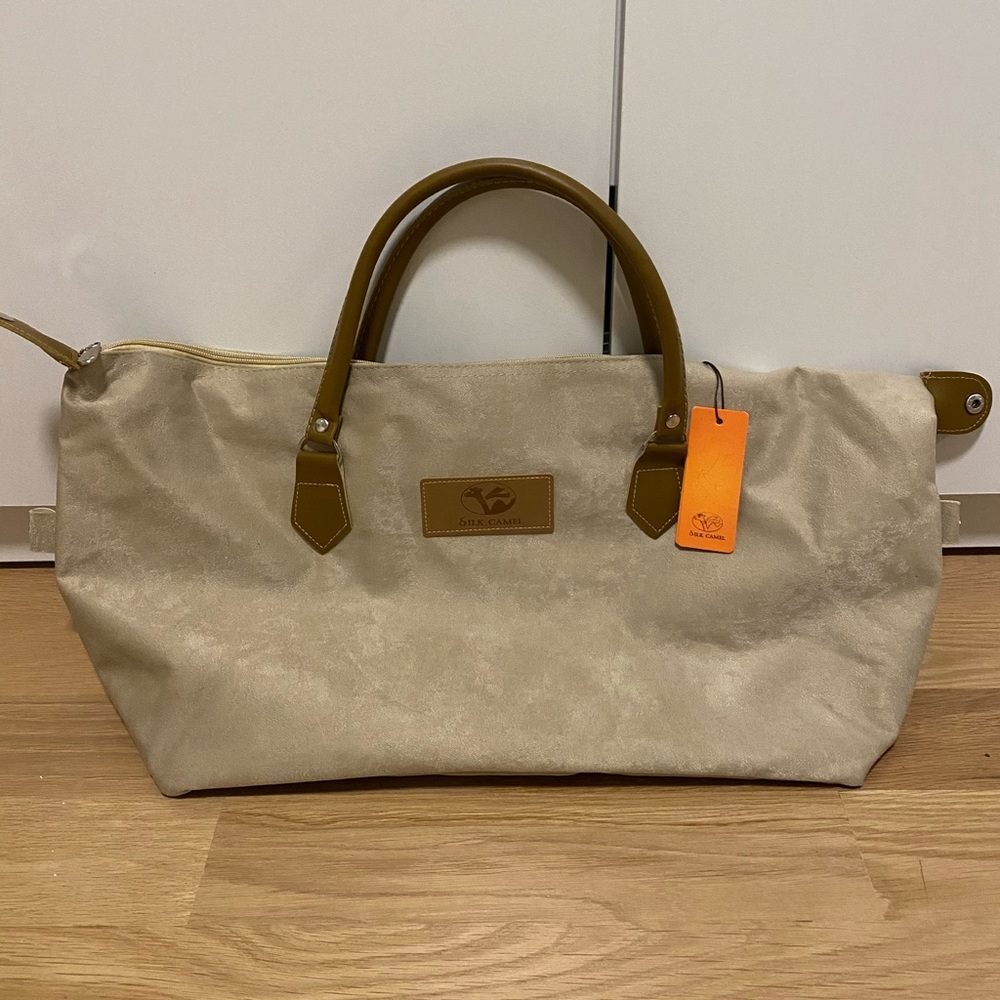 Silk Camel Tote/Travel Bag